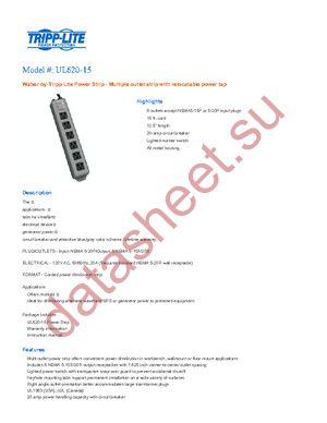 UL620-15 datasheet  